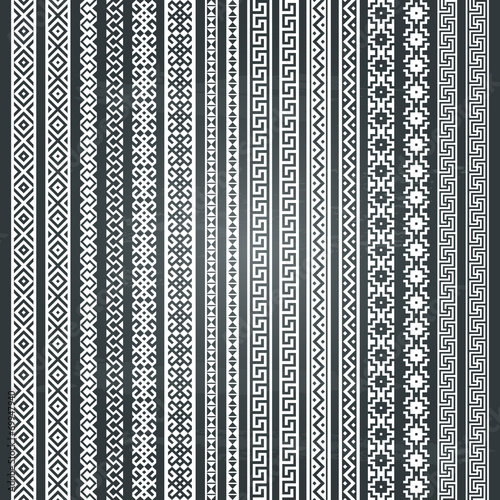 Most popular vertical ethnic border in one mega set