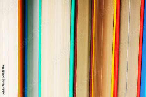 Background from multi-coloured books.