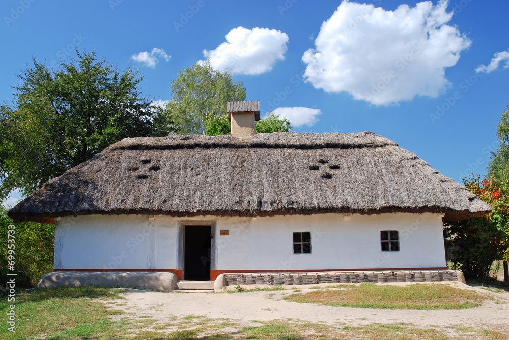 Traditional Ukrainian hut, Museum of Folk Architecture Traditional Ukrainian hut, Museum of Folk Architecture