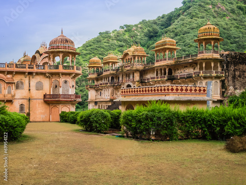 Galta Ji Mandir, the Monkey Temple near Jaipur, India