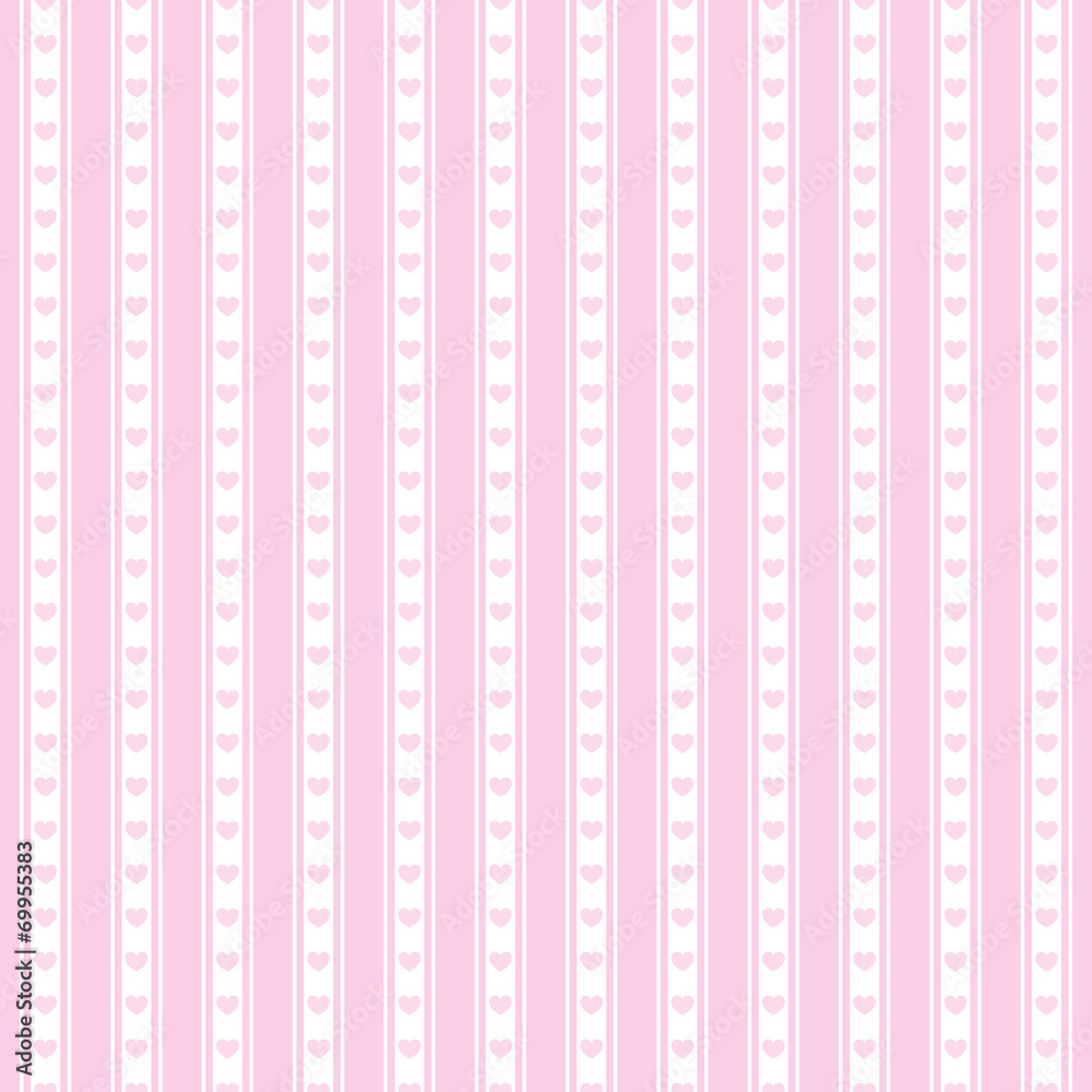 Hintergrund, gestreift, rosa, Herzen, nahtlos wiederholbar Hintergrund, gestreift, rosa, Herzen, nahtlos wiederholbar