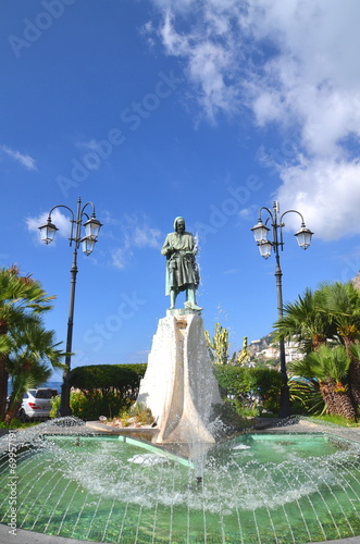 Piękna fontanna w Amalfi, Włochy