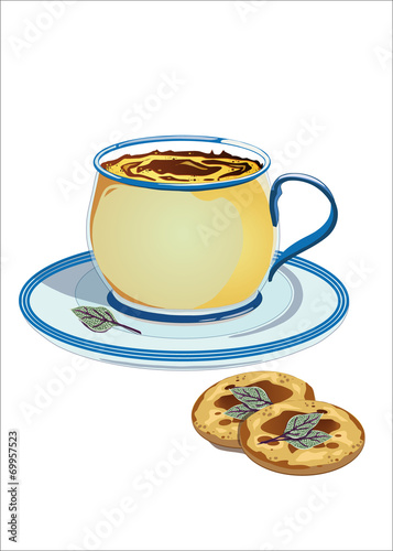 crema e biscottini alla salvia