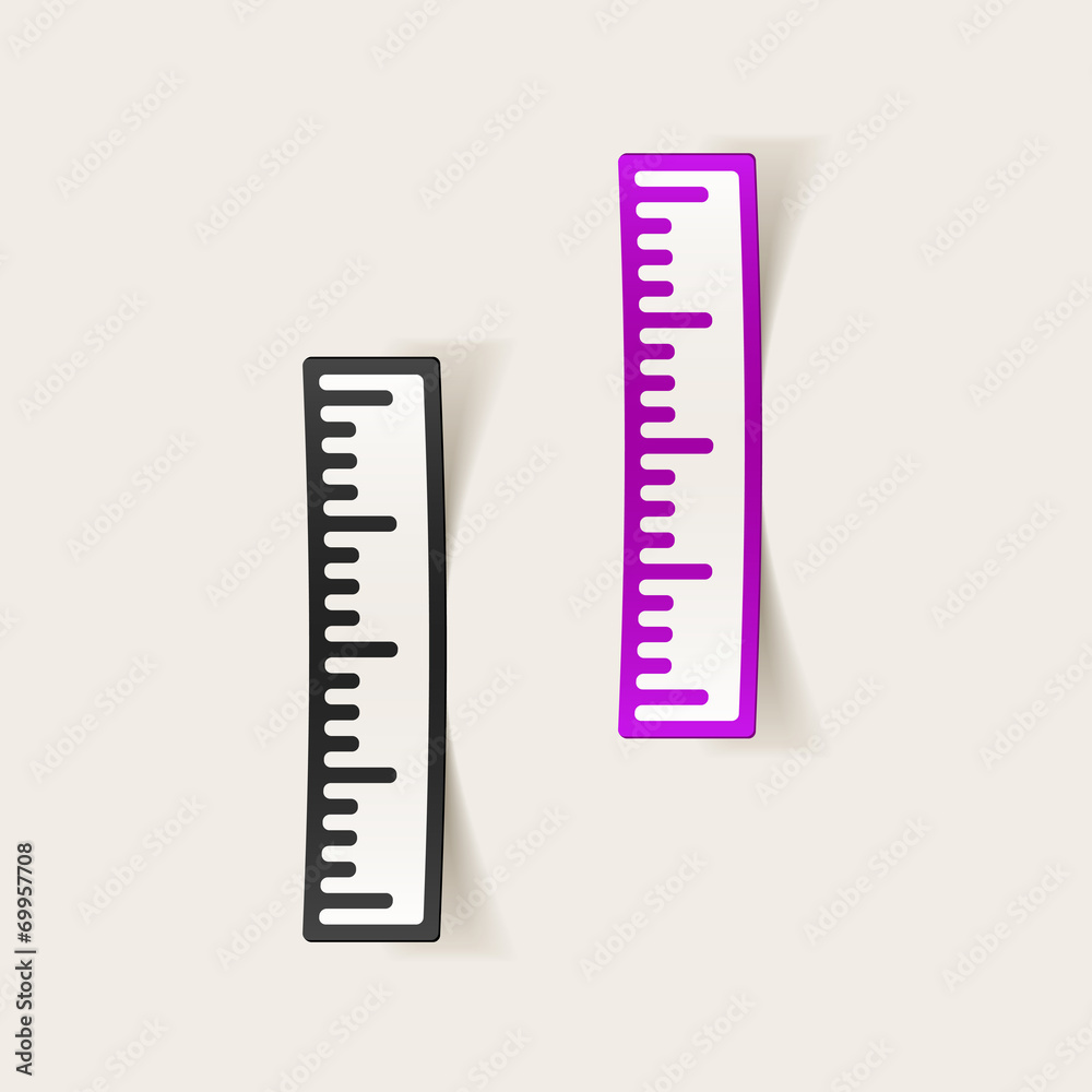 realistic design element: ruler