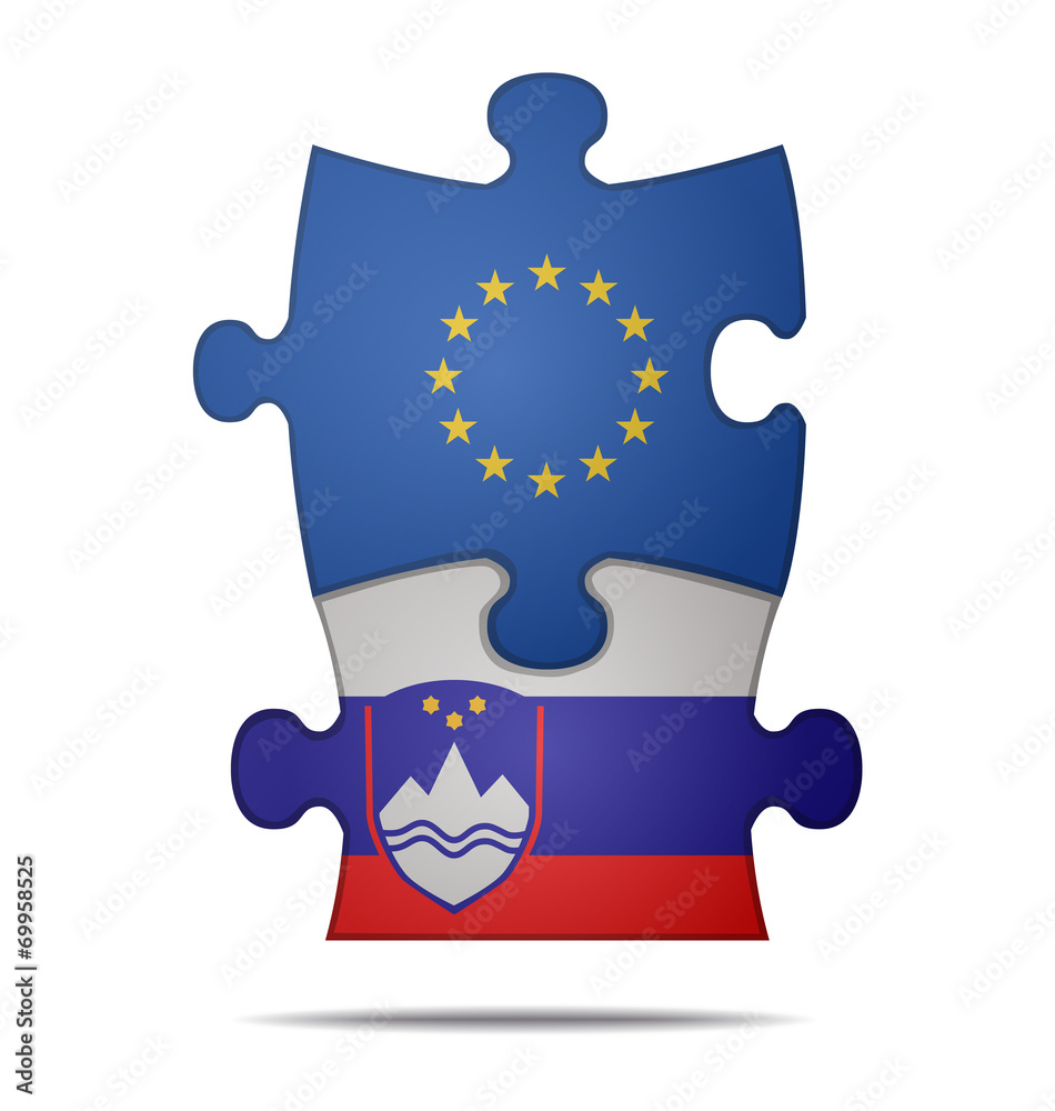 puzzle pieces europe and slovenia puzzle pieces europe and slovenia