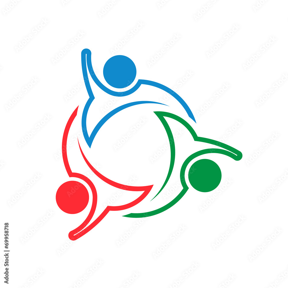 Group of people 3 Hi5 image logo Group of people 3 Hi5 image logo