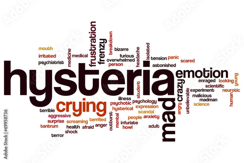 Hysteria word cloud