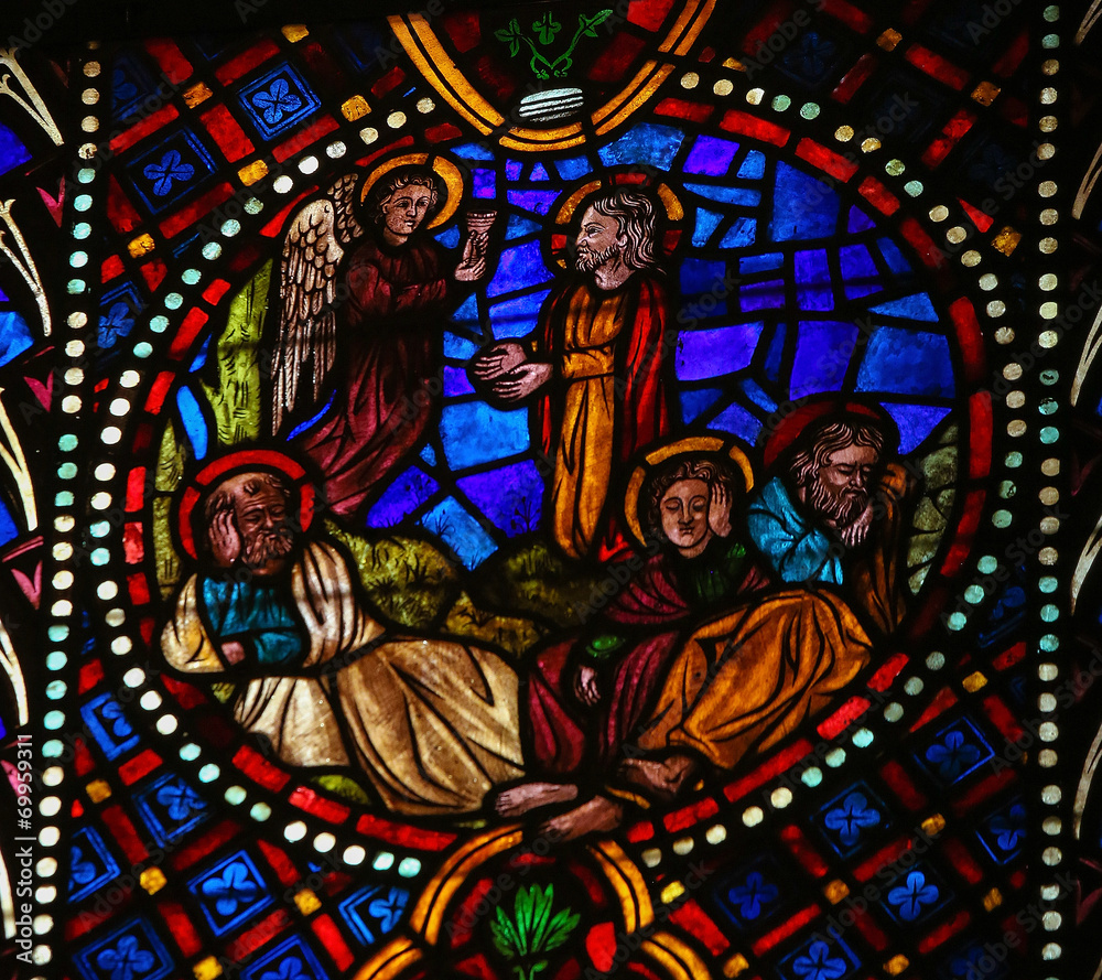 Jesus in the Garden of Gethsemane on Maundy Thursday