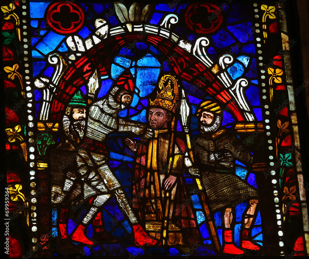 Stained Glass in Leon Cathedral - Martyr