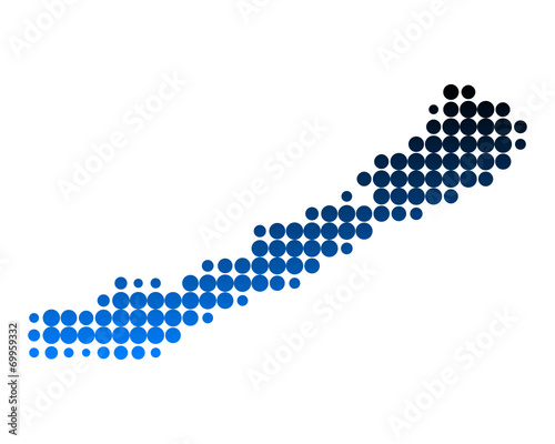 Karte des Plattensees