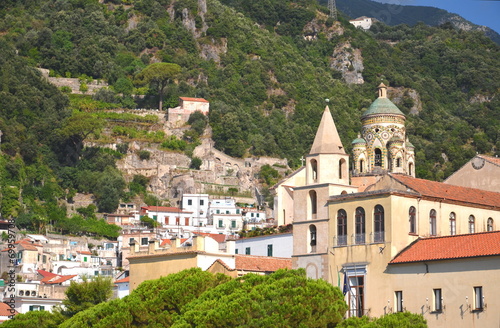 Pięknie zdobiona katedra w Amalfi, Włochy