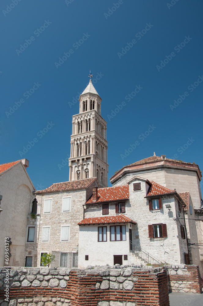 Cathedral of Saint Duje Bell Tower, old city Split