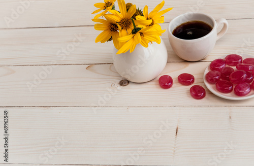 A beautiful arrangement of yellow flowers