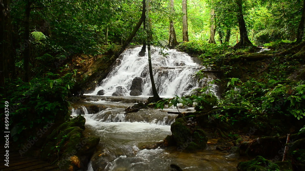 Waterfall at Phangnga province, Thailand Waterfall at Phangnga province, Thailand