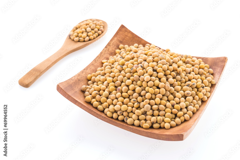 Soybean isolated on white background Soybean isolated on white background