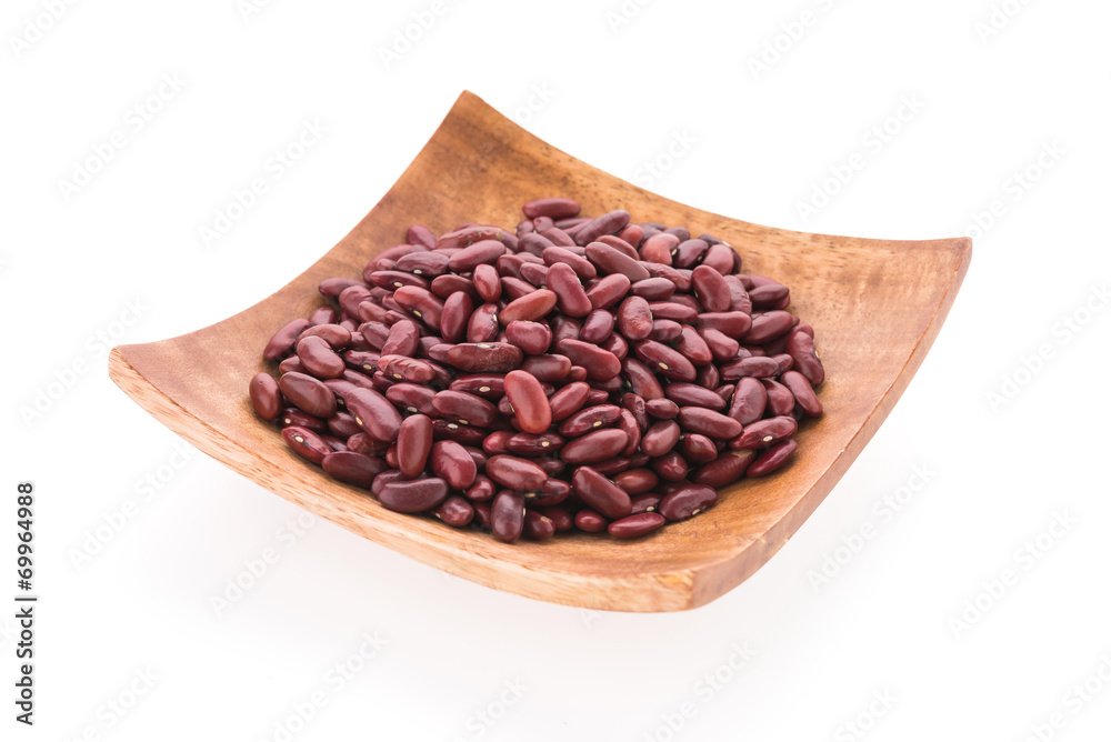 Red beans kidney isolated on white background Red beans kidney isolated on white background