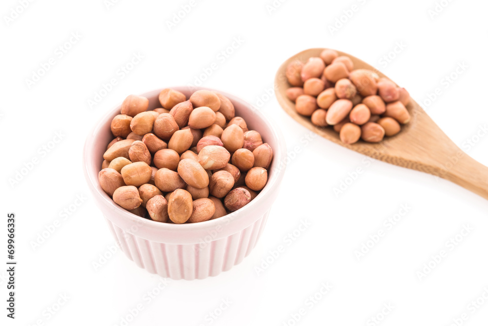 Peanut isolated on white background Peanut isolated on white background