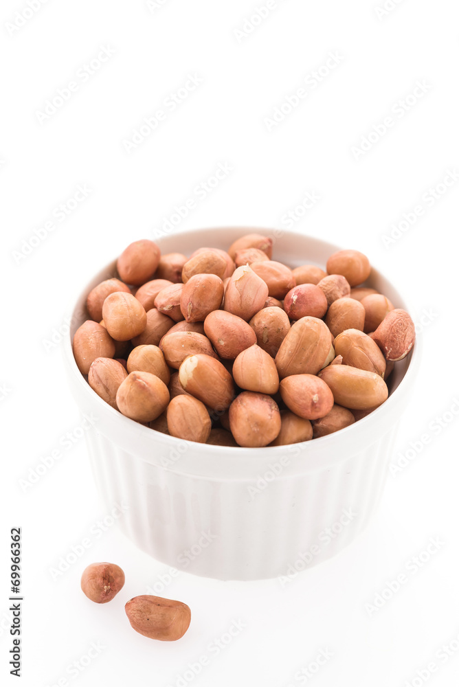 Peanut isolated on white background Peanut isolated on white background