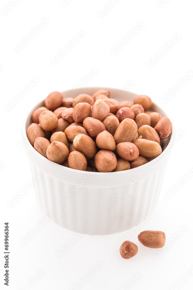Peanut isolated on white background Peanut isolated on white background