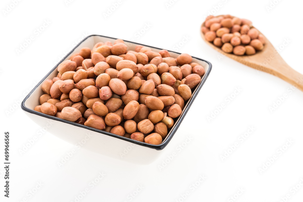 Peanut isolated on white background Peanut isolated on white background