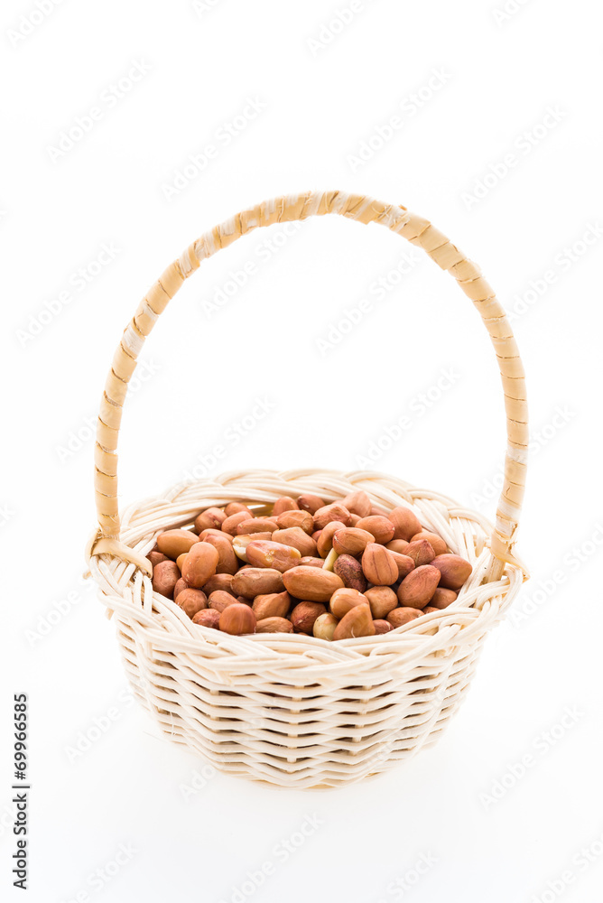 Peanut isolated on white background Peanut isolated on white background