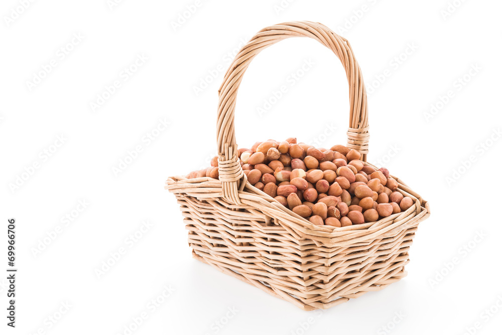 Peanut isolated on white background