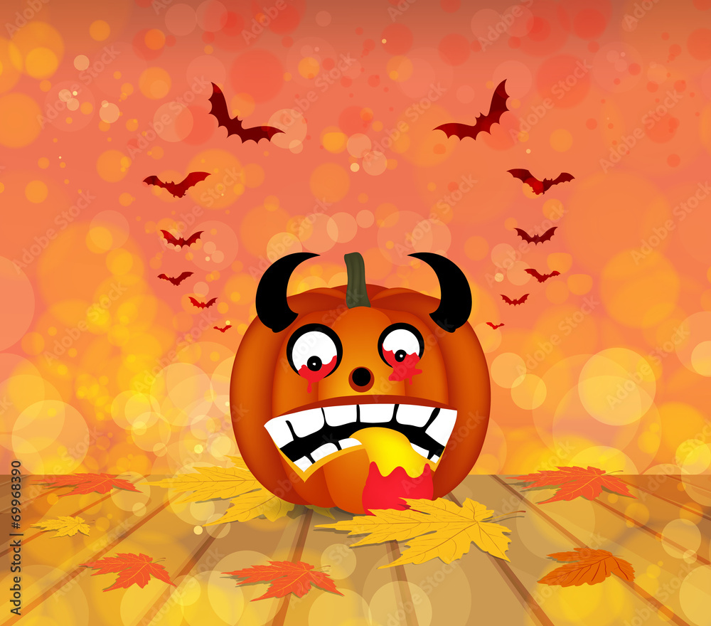 Obraz premium pumpkin autumn background