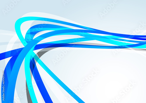 Blue transparent lines speed background