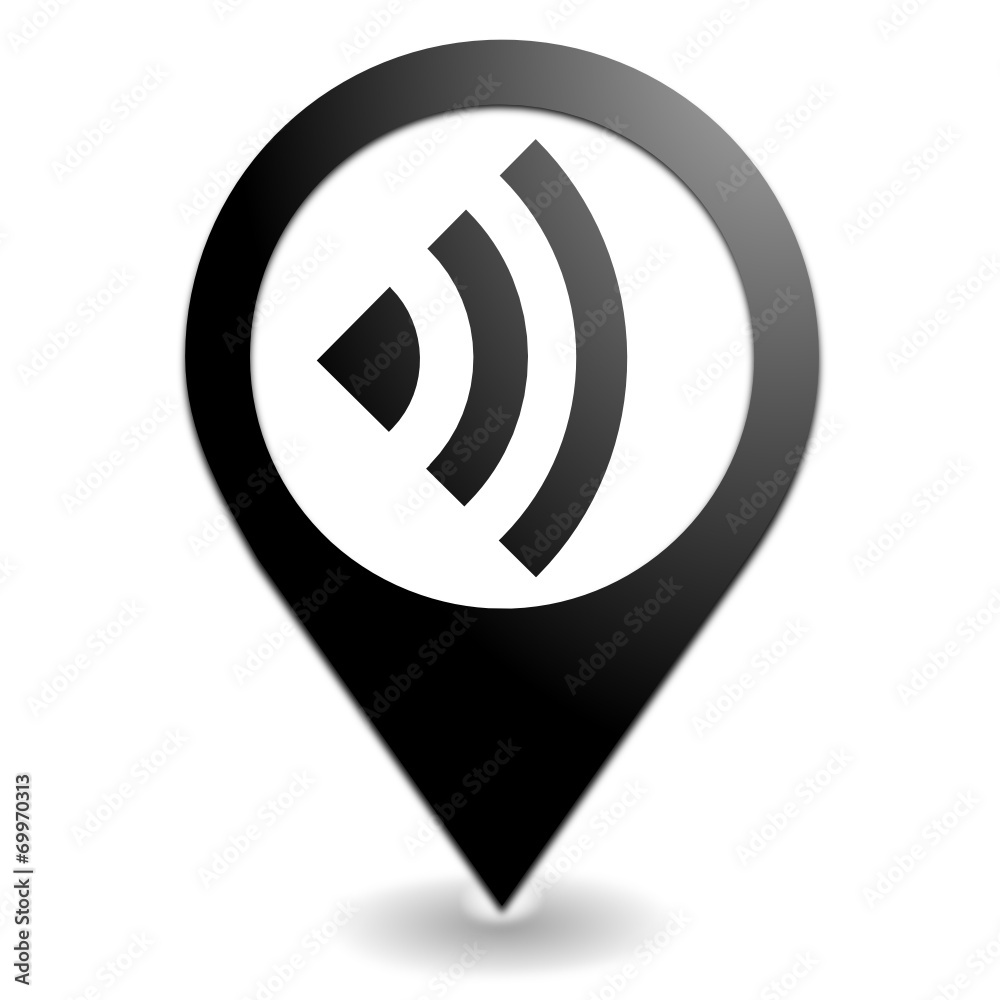 réception réseau sur symbole localisation noir réception réseau sur symbole localisation noir