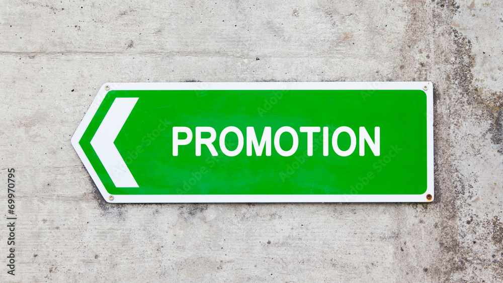 Green sign - Promotion