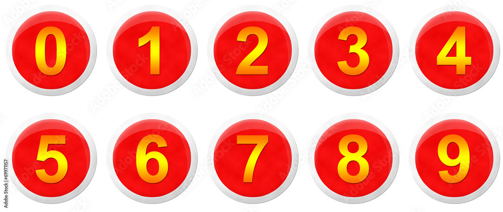 Traffic Sign Numbers Set Traffic Sign Numbers Set