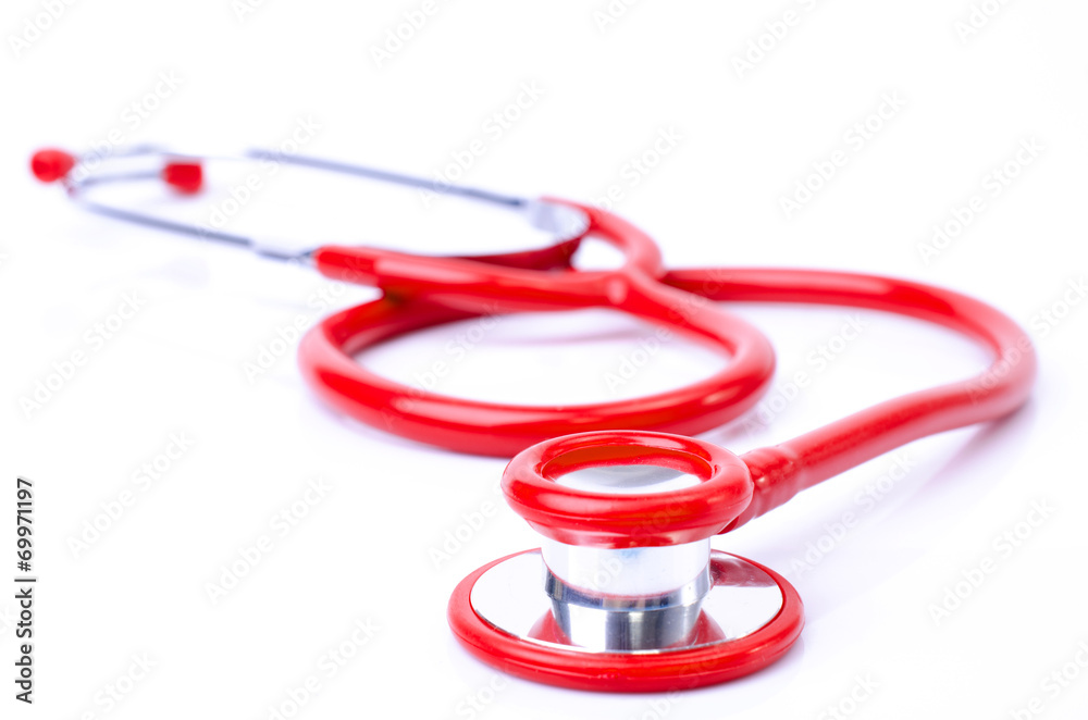 Red stethoscope Red stethoscope