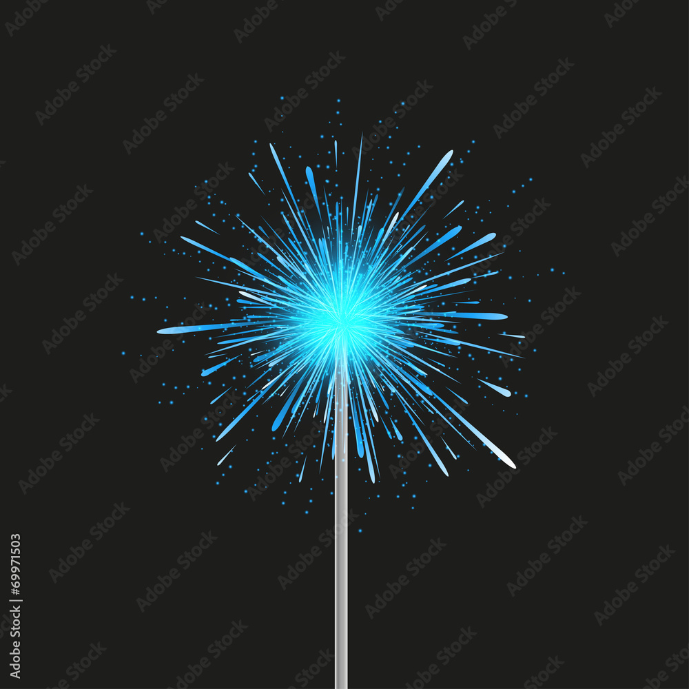 Fototapeta premium vector modern fireworks on black background