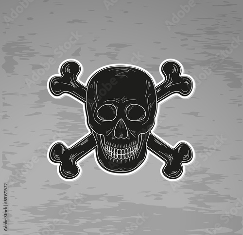 black skull and bones