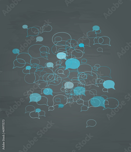 background speech bubbles
