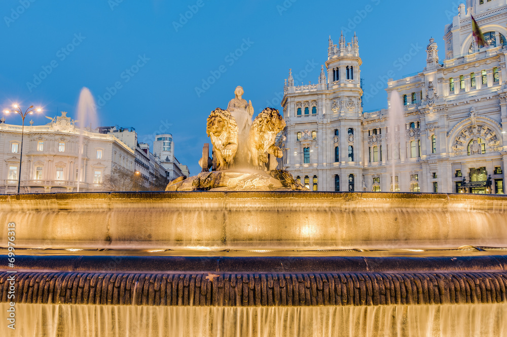 Fototapeta premium Cibeles Fountain at Madrid, Spain