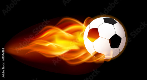 Flaming Football Ball