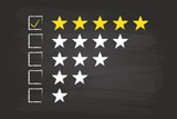 Five Star Checklist Rating On Blackboard