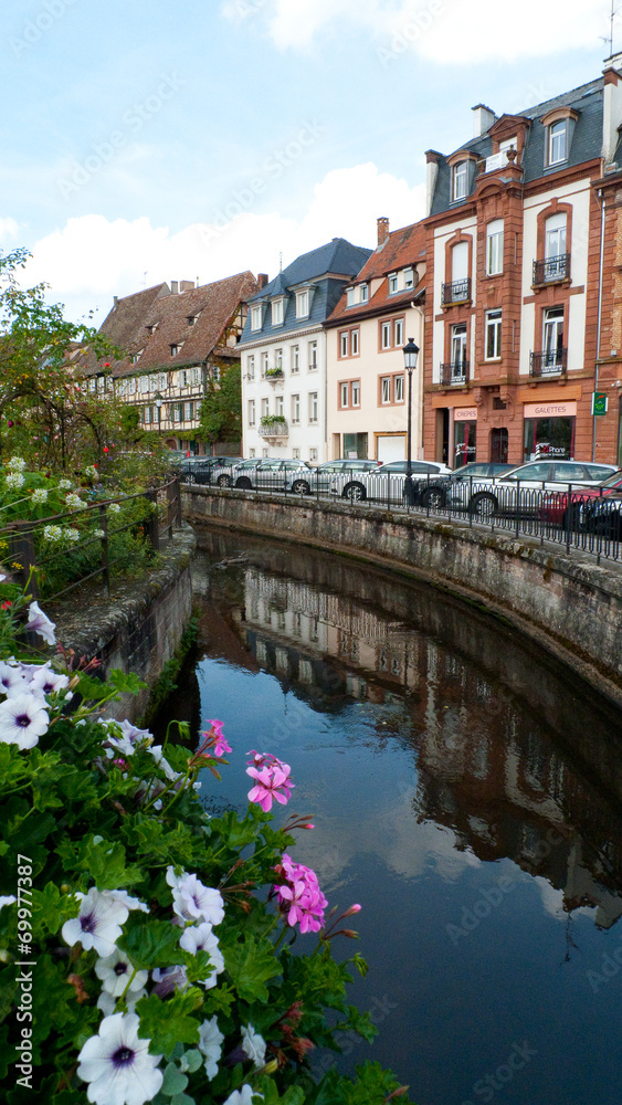 Fluß Lauter bei Wissembourg Elsaß