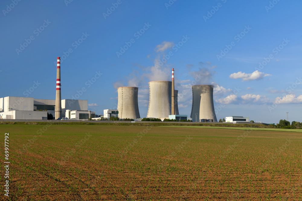 Nuclear power plant Dukovany in Czech Republic Europe
