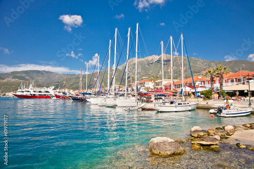 Nydri harbour at Lefkada island, Greece. photo