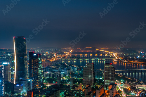 Seoul Skyline at Night