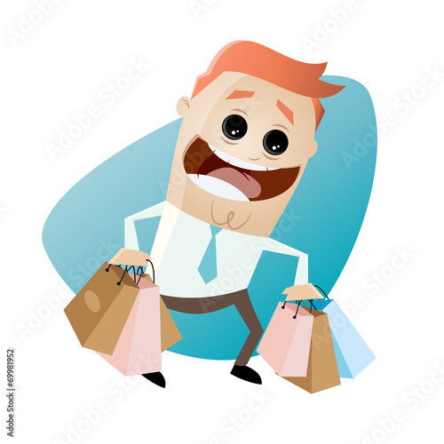 einkaufen tüte mann tragen tasche shopping