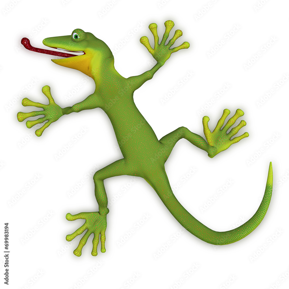 Fototapeta premium Gecko lizard 3d