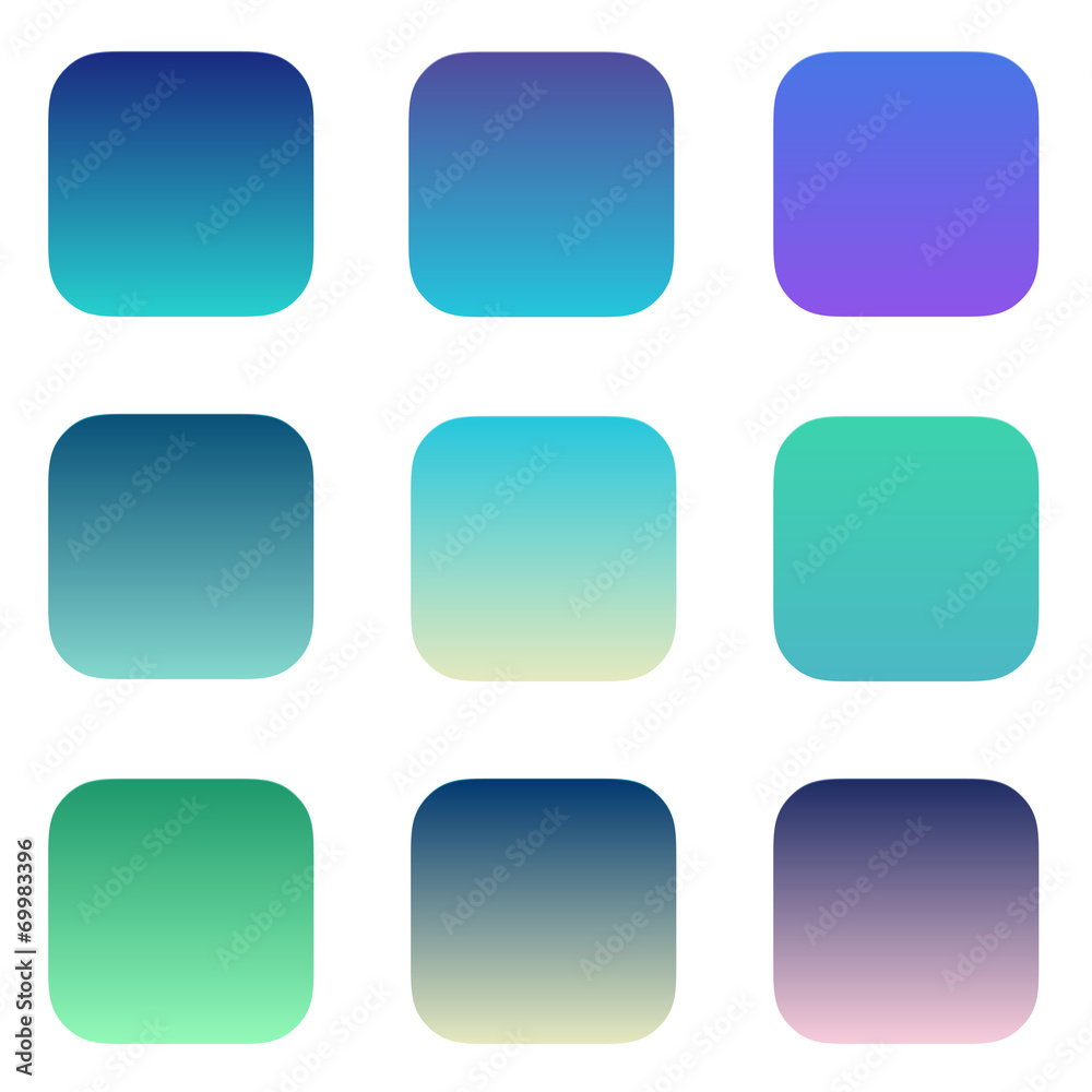 App icons background. Vector templates pack for your design App icons background. Vector templates pack for your design