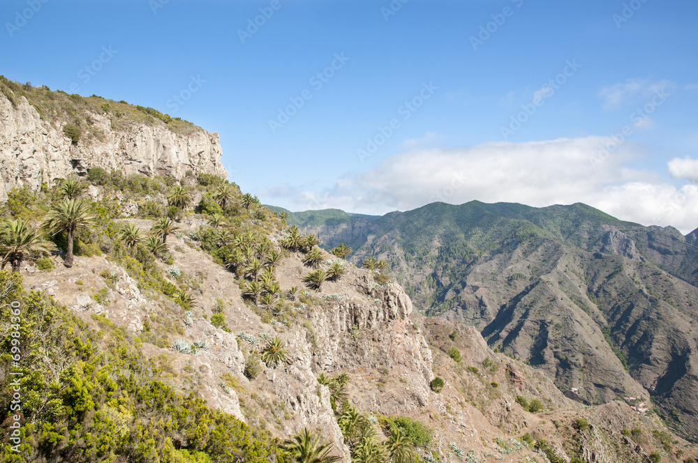 mountains of the island Gomera mountains of the island Gomera