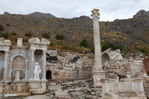 Antonine Nymphaeum in Sagalassos Ancient City in Burdur.