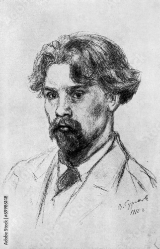 Φωτογραφία Russian painter Vasily Surikov (Self-portrait, 1910)
