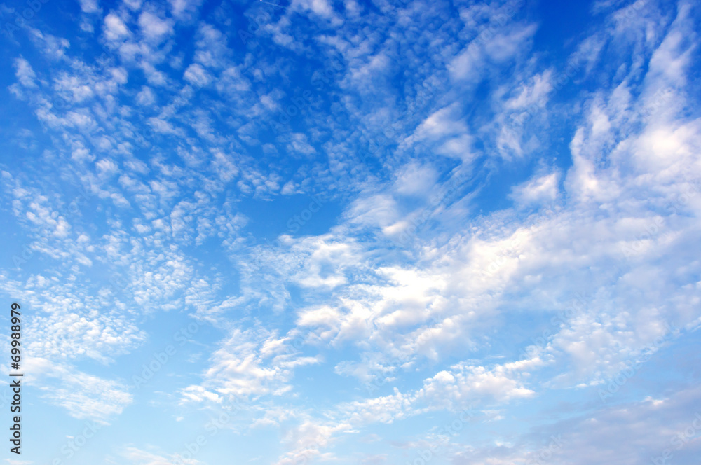 bright blue sky with clouds bright blue sky with clouds