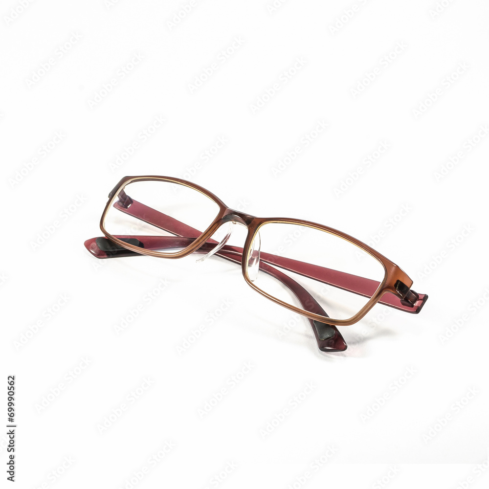 glasses on white background glasses on white background